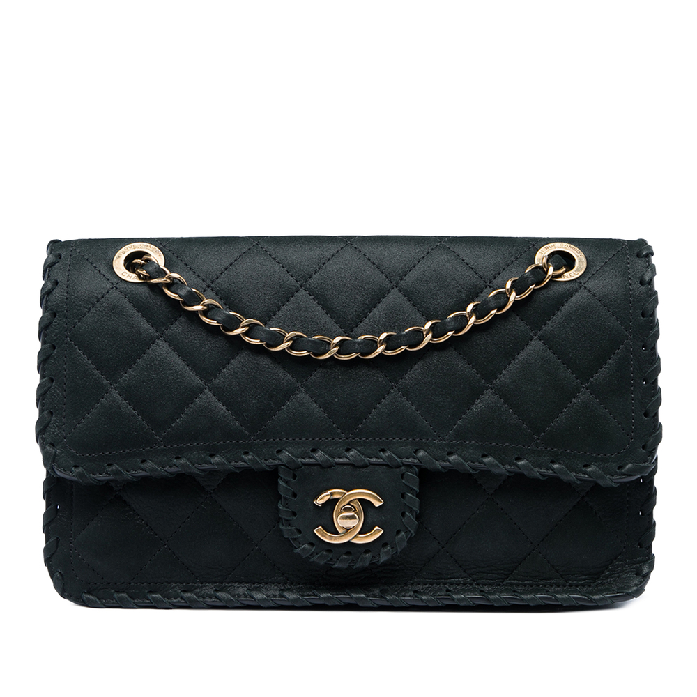Pre-Loved Chanel Medium Quilted Iridescent Calfskin Happy Stitch Flap
